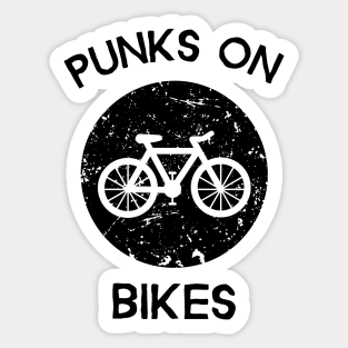 Punks On Bikes Sticker